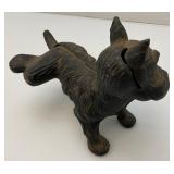 Vintage Cast Iron Scottie Dog Door Stop (Bad Dog Lifting Leg) 6 1/2" x 7 1/2"