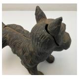 Vintage Cast Iron Scottie Dog Door Stop (Bad Dog Lifting Leg) 6 1/2" x 7 1/2"