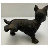 Vintage Cast Iron Scottie Dog Door Stop (Bad Dog Lifting Leg) 6 1/2" x 7 1/2"