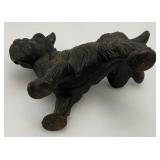 Vintage Cast Iron Scottie Dog Door Stop (Bad Dog Lifting Leg) 6 1/2" x 7 1/2"