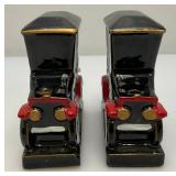 Pair Of Vintage Ceramic CHEVROLET 1913 Pen Holders 4" x 4 1/2"