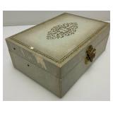 Vintage Jewelry Box With Misc. Costume Jewelry