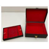 Vintage Jewelry Box With Misc. Costume Jewelry