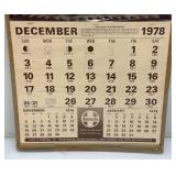 1979 Santa Fe Calendar With Claudine Morrow Artwork In Protective Plastic