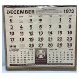 1979 Santa Fe Calendar With Claudine Morrow Artwork In Protective Plastic