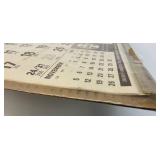 1979 Santa Fe Calendar With Claudine Morrow Artwork In Protective Plastic