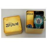 Disney Collectible STITCH Watch In Tin (New Old Stock) Works