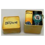 Disney Collectible STITCH Watch In Tin (New Old Stock) Works