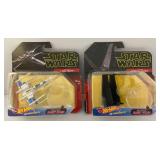 STAR WARS Miniature Die Cast Hotwheels Starships (New On Card)