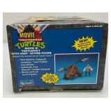 1992 Playmates TMNT Movie III Turtlepult With (Whit) Action Figure New Old Stock