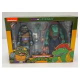 NECA TMNT Cartoon SLASH & LEATHERHEAD 2-Pack Figures 2020 New TMNT (New)