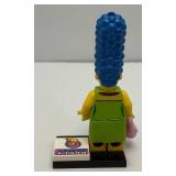 Collectible Hard To Get MARGE SIMPSON Genuine Lego Mini figure With Purse, Donut Fancy And Stand