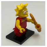 Collectible Hard To Get LISA SIMPSON Genuine Lego Mini figure With Saxophone And Stand