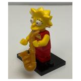 Collectible Hard To Get LISA SIMPSON Genuine Lego Mini figure With Saxophone And Stand