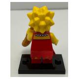 Collectible Hard To Get LISA SIMPSON Genuine Lego Mini figure With Saxophone And Stand