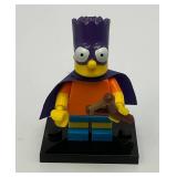 Collectible Hard To Get BART SIMPSON As BARTMAN Genuine Lego Mini figure With Slingshot And Stand