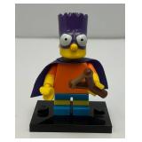 Collectible Hard To Get BART SIMPSON As BARTMAN Genuine Lego Mini figure With Slingshot And Stand