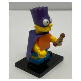 Collectible Hard To Get BART SIMPSON As BARTMAN Genuine Lego Mini figure With Slingshot And Stand