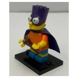 Collectible Hard To Get BART SIMPSON As BARTMAN Genuine Lego Mini figure With Slingshot And Stand