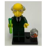 Collectible LEGO 2014 Hard To Get Mr. Burns Blinky Series 1 Genuine Lego Mini figure With Fish Bowl, Wand And Stand