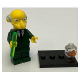 Collectible LEGO 2014 Hard To Get Mr. Burns Blinky Series 1 Genuine Lego Mini figure With Fish Bowl, Wand And Stand