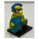 Collectible Hard To Get FALL-OUT MILLHOUSE Genuine Lego Mini figure Series 1 With Buzz Cola And Stand