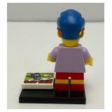 Collectible Hard To Get MILLHOUSE VAN HOUTEN Genuine Lego Mini figure Series 1 With Biclops And Stand
