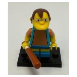Collectible Hard To Get NELSON Genuine Lego Mini figure Series 1 With Club And Stand