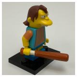 Collectible Hard To Get NELSON Genuine Lego Mini figure Series 1 With Club And Stand