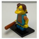 Collectible Hard To Get NELSON Genuine Lego Mini figure Series 1 With Club And Stand