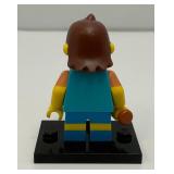 Collectible Hard To Get NELSON Genuine Lego Mini figure Series 1 With Club And Stand