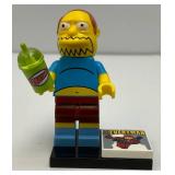 Collectible Hard To Get BOOK GUY Genuine Lego Mini figure Series 1 With Squish Cup, Everyman And Stand