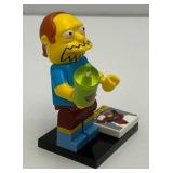 Collectible Hard To Get BOOK GUY Genuine Lego Mini figure Series 1 With Squish Cup, Everyman And Stand