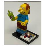 Collectible Hard To Get BOOK GUY Genuine Lego Mini figure Series 1 With Squish Cup, Everyman And Stand