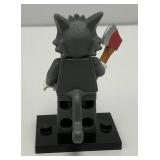 Collectible Hard To Get SCRATCHY Genuine Lego Mini figure Series 1 With Axe And Stand