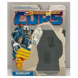 1988 Hasbro C. O. P. S. N Crooks BARRICADE Action Figure Complete With Card