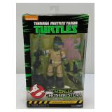 TMNT Turtles GHOSTBUSTERS Leonardo As STANTZ Action Figure (New Open Box) Ghost loose In Package, Package Shows Self Wear