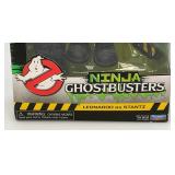 TMNT Turtles GHOSTBUSTERS Leonardo As STANTZ Action Figure (New Open Box) Ghost loose In Package, Package Shows Self Wear