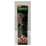TMNT Turtles GHOSTBUSTERS Leonardo As STANTZ Action Figure (New Open Box) Ghost loose In Package, Package Shows Self Wear