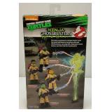 TMNT Turtles GHOSTBUSTERS Leonardo As STANTZ Action Figure (New Open Box) Ghost loose In Package, Package Shows Self Wear
