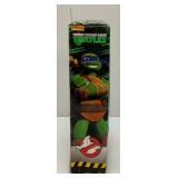 TMNT Turtles GHOSTBUSTERS Leonardo As STANTZ Action Figure (New Open Box) Ghost loose In Package, Package Shows Self Wear