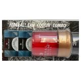 100 Rounds Of Federal Ammunition 22LR With Shotgun Shell Can Cooler (New)