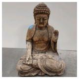 carved wood Buddha statue