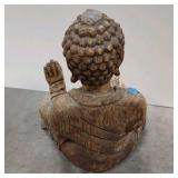 carved wood Buddha statue