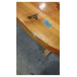 thick heavy wooden table