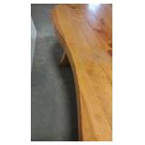 thick heavy wooden table