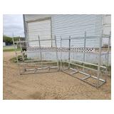 Angle Iron Shelf Racks x 2
