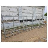 Angle Iron Shelf Racks x 3
