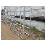 Angle Iron Shelf Racks x 3