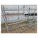 Angle Iron Shelf Racks x 3